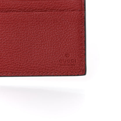 Gucci Calfskin Logo Bi-Fold Wallet Red 6 of 7