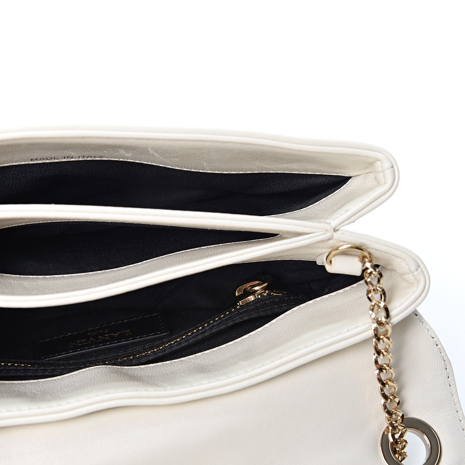 Lanvin Lambskin Studded Mini Sugar Flap Shoulder Bag White 4 of 12