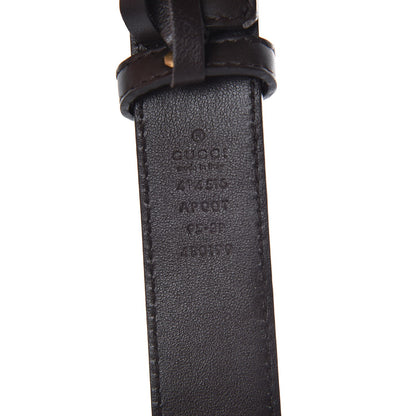 Gucci Moon Calfskin Double G 30mm Belt 95 38 Dark Cocoa 6 of 6