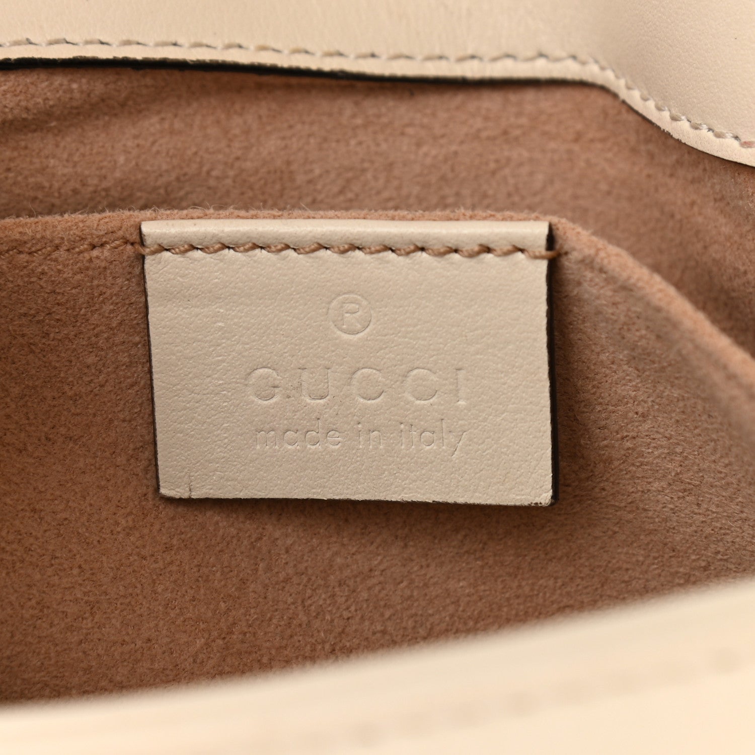 Gucci Calfskin Matelasse Mini GG Marmont Shoulder Bag White 7 of 17