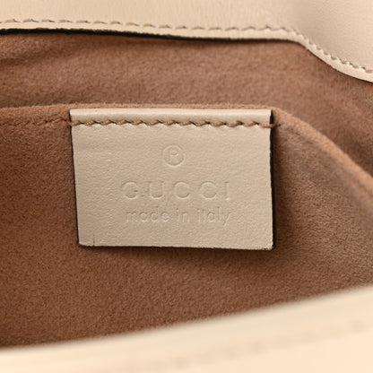Gucci Calfskin Matelasse Mini GG Marmont Shoulder Bag White 7 of 17