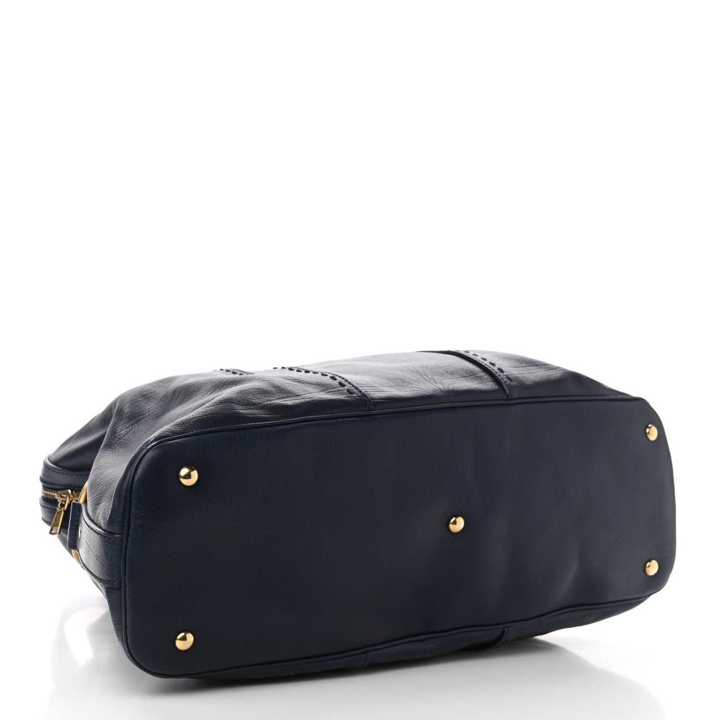 Calfskin Oversized Muse Dark Blue