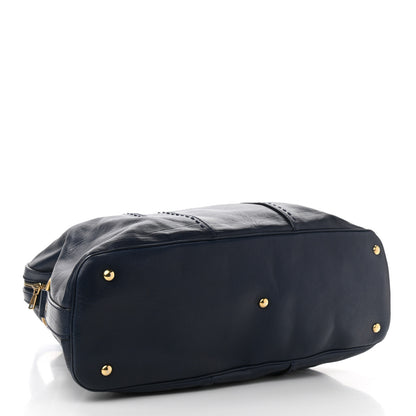 Saint Laurent Calfskin Oversized Muse Dark Blue 4 of 13
