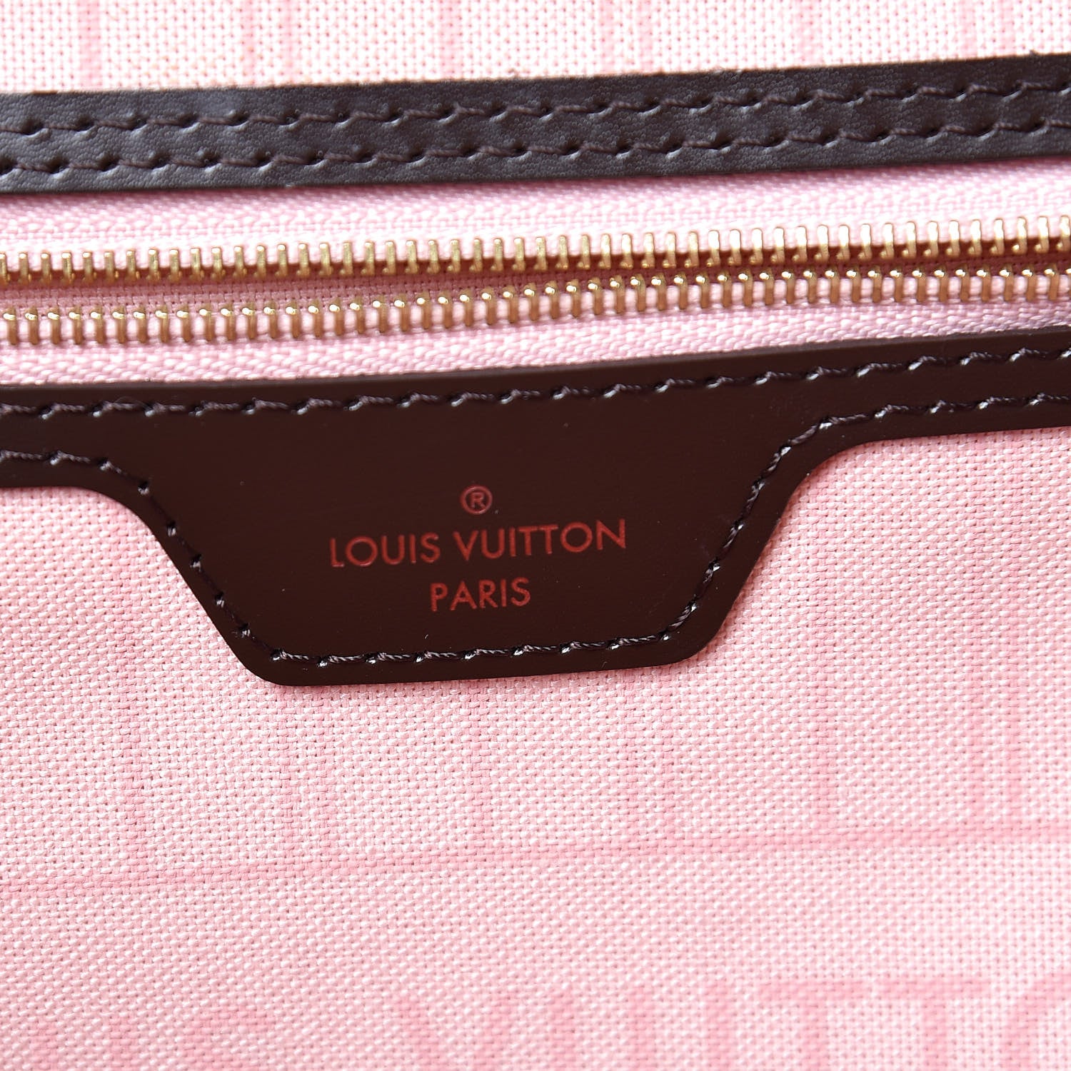 Louis Vuitton Damier Ebene Neo Neverfull MM Rose Ballerine 6 of 9