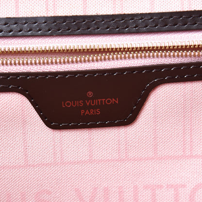 Louis Vuitton Damier Ebene Neo Neverfull MM Rose Ballerine 6 of 9