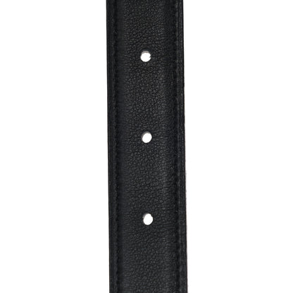 Hermes Swift Epsom 24mm Mini Constance H Belt 85 Black Etoupe 5 of 8