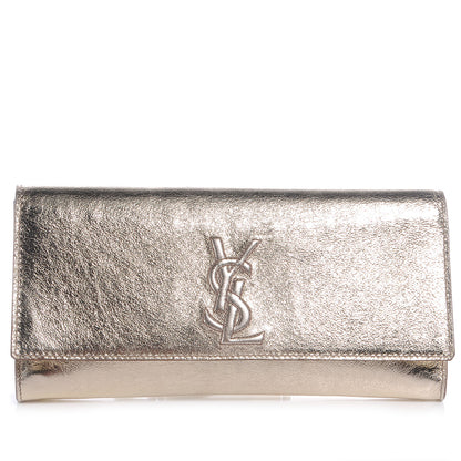 Saint Laurent Leather Belle de Jour Clutch Gold 1 of 7