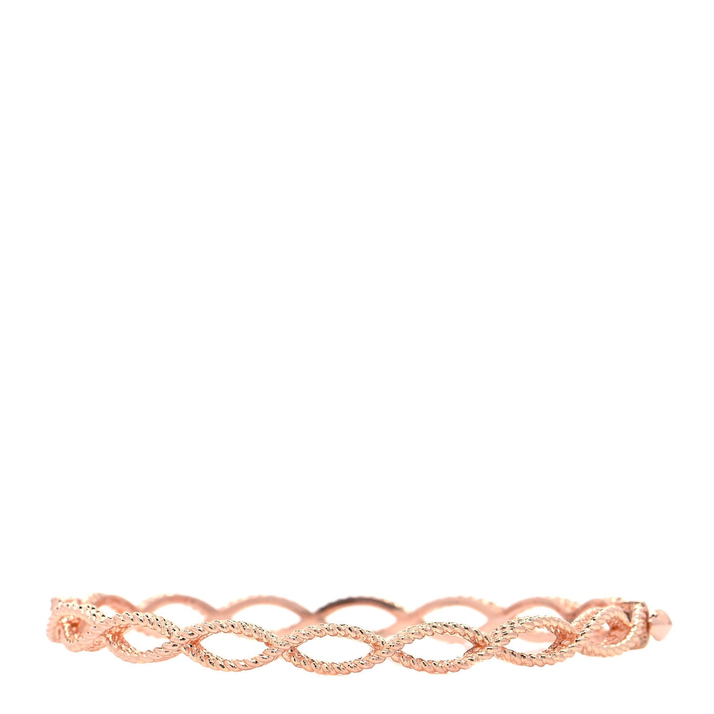 18K Rose Gold Barocco Braided Bangle Bracelet