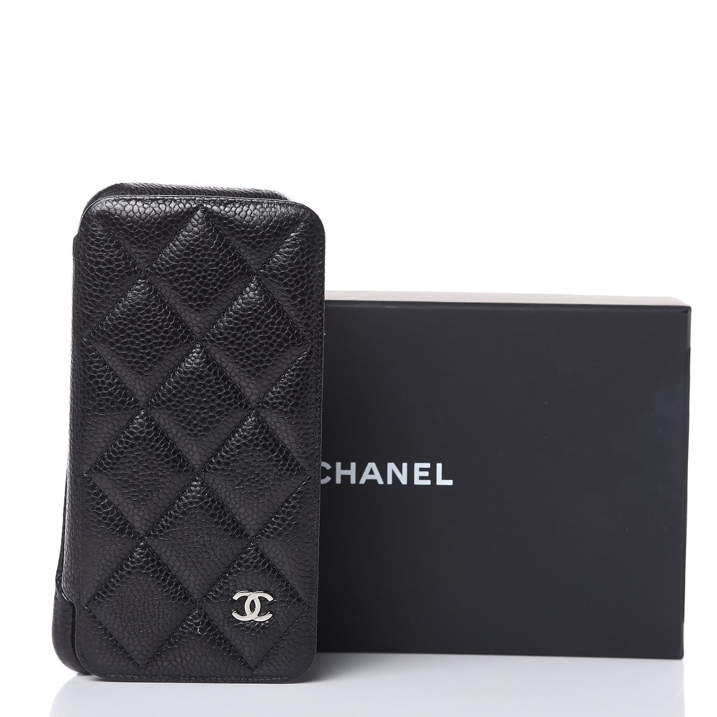 Caviar Quilted iPhone X Case Black