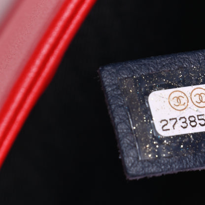 Chanel Lambskin CC Mania Flap Bag Red 7 of 10