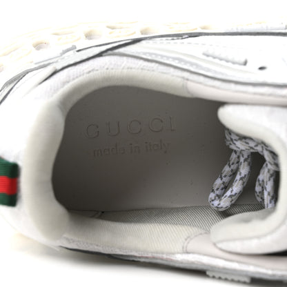 Gucci Metallic Demetra Mesh Cub3d Mens Sneakers 10 Grey White 8 of 10