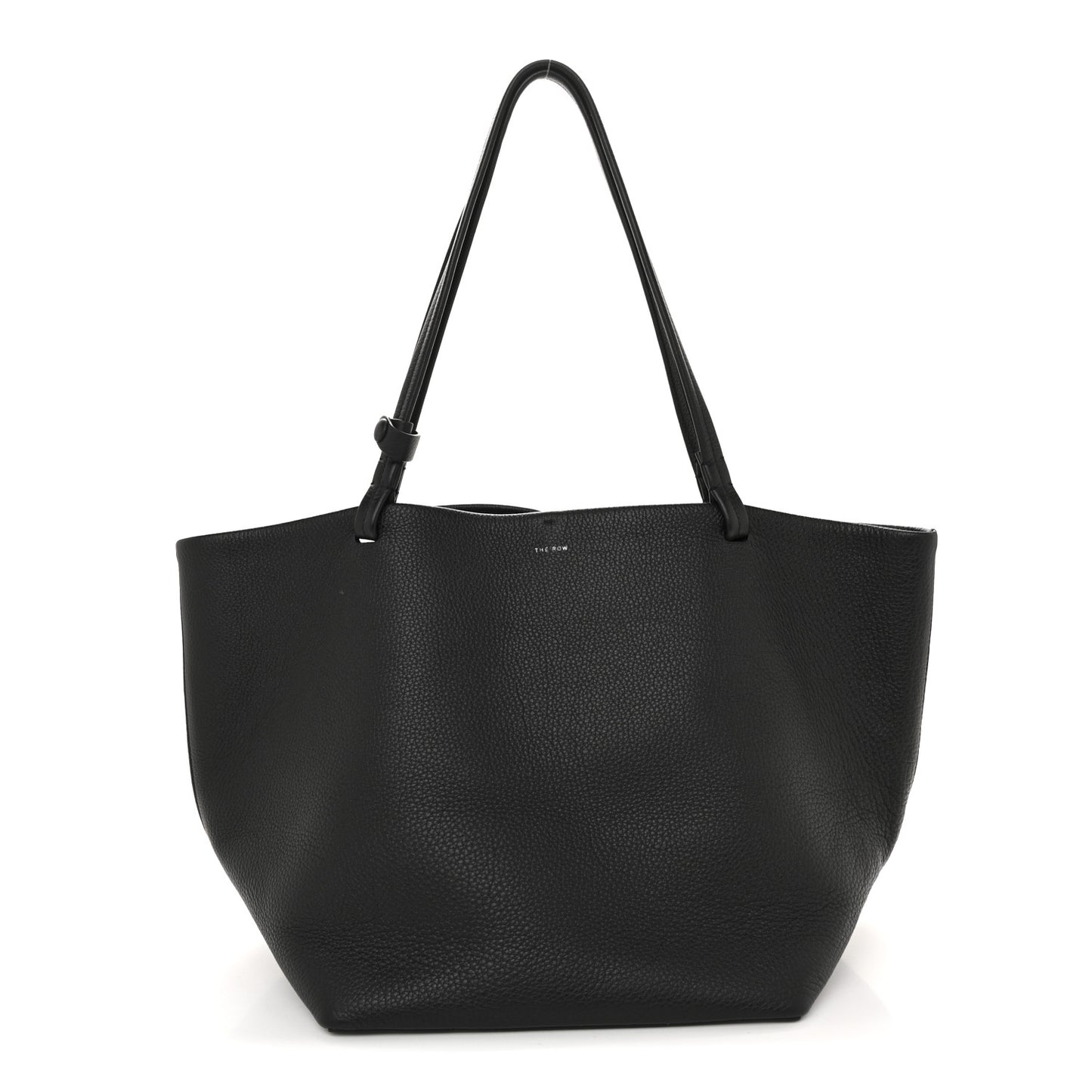 Grained Calfskin Park Tote Three Black