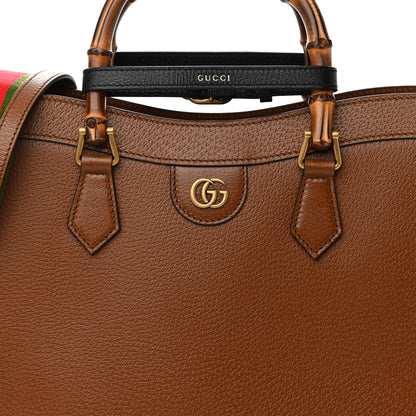 Gucci Wonka Grain Calfskin Large Diana Tote Bag Cuir Black 7 of 12