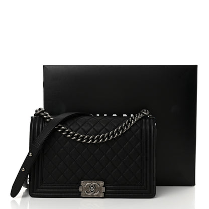 Chanel Caviar Quilted New Medium Boy Flap Black 11 of 11