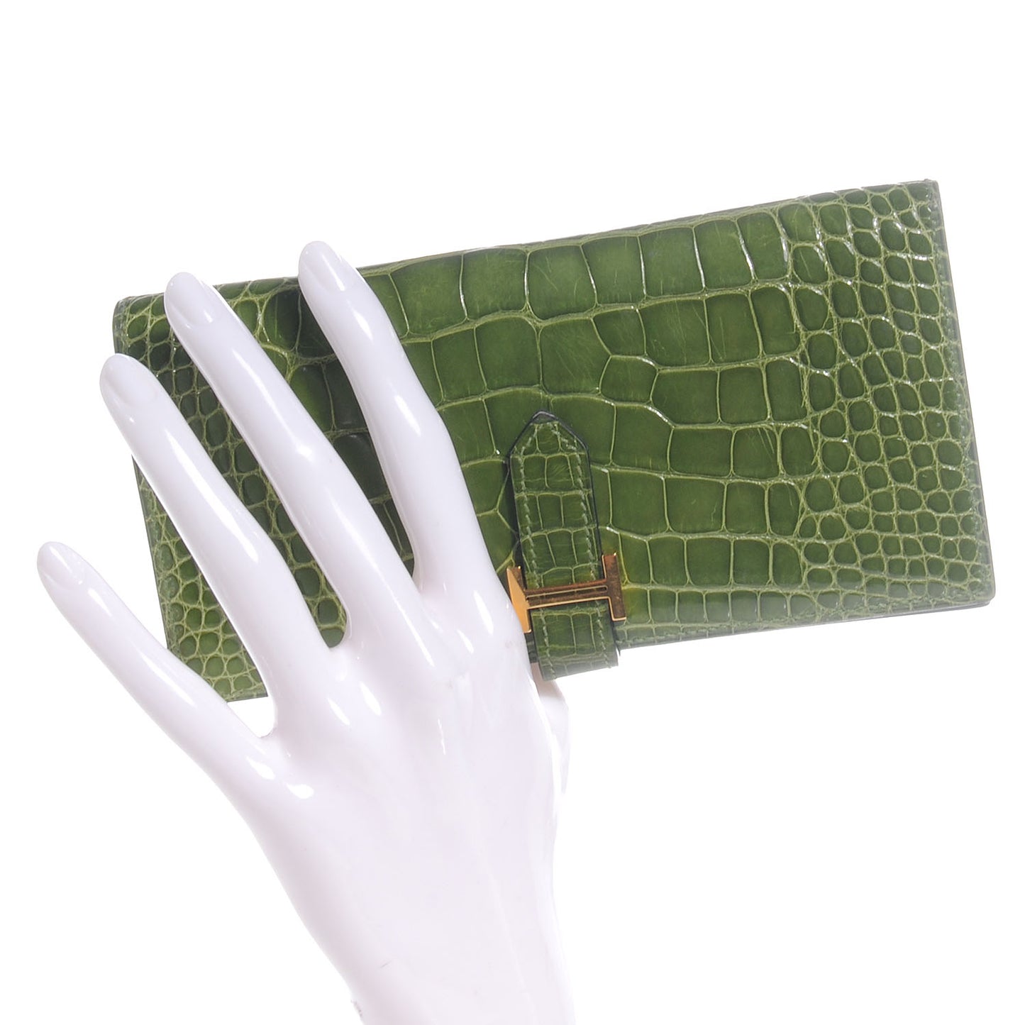Alligator Bearn H Wallet Vert Benghal