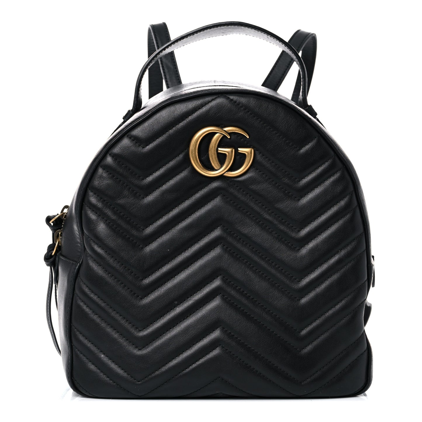 Calfskin Matelasse GG Marmont Dome Backpack Black