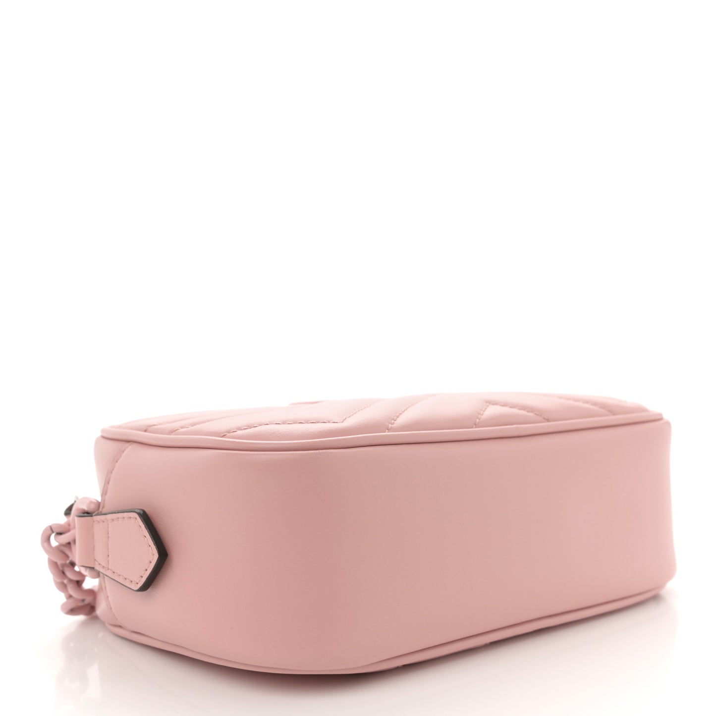 Calfskin Matelasse Monochrome Mini GG Marmont Chain Shoulder Bag Perfect Pink