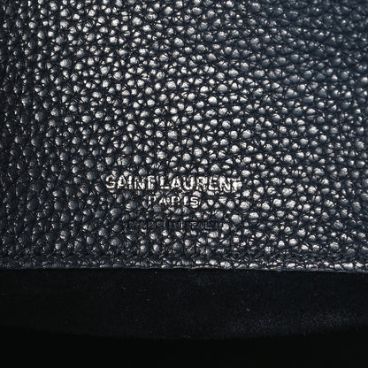Saint Laurent Grained Calfskin Baby Supple Sac De Jour Navy 6 of 12