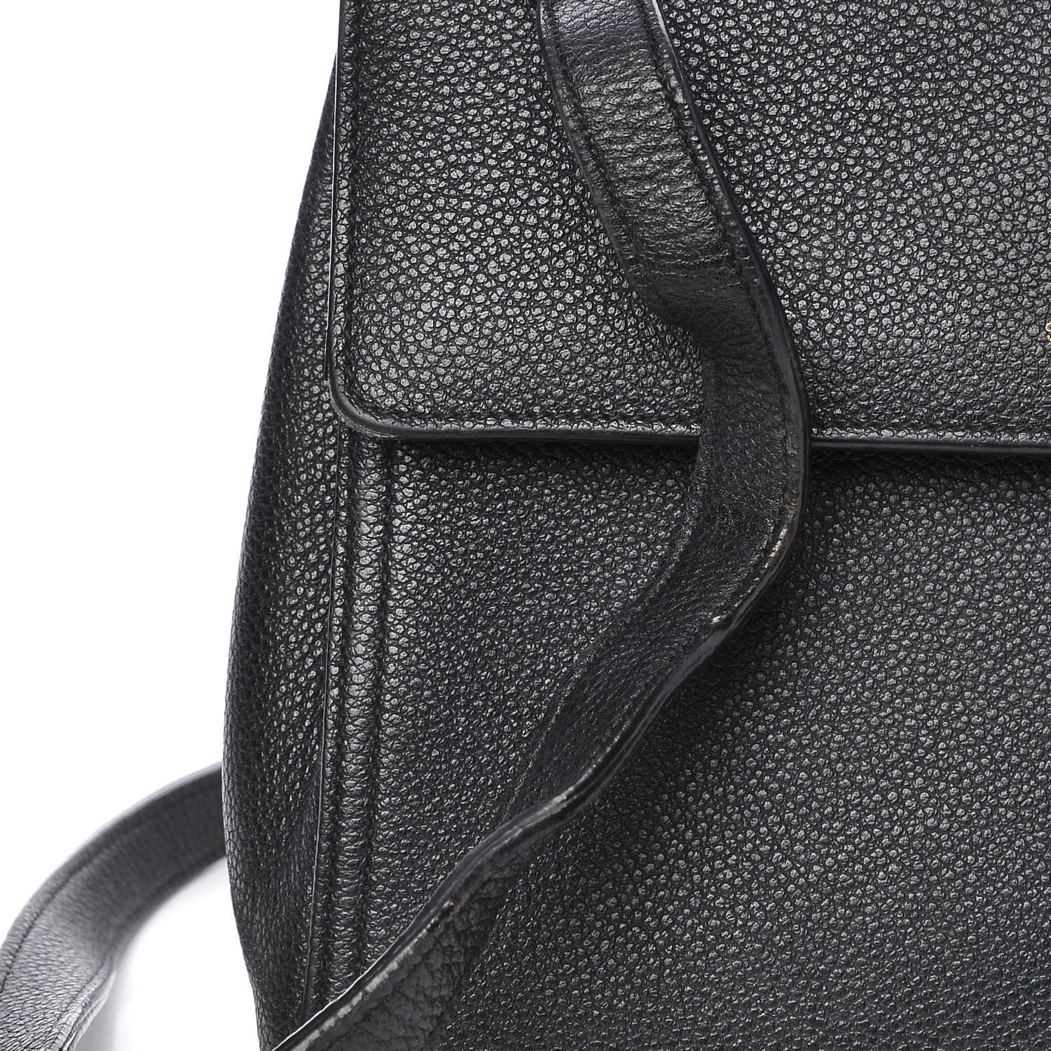 Saint Laurent Grained Calfskin Small Moujik Top Handle Bag Black 10 of 14
