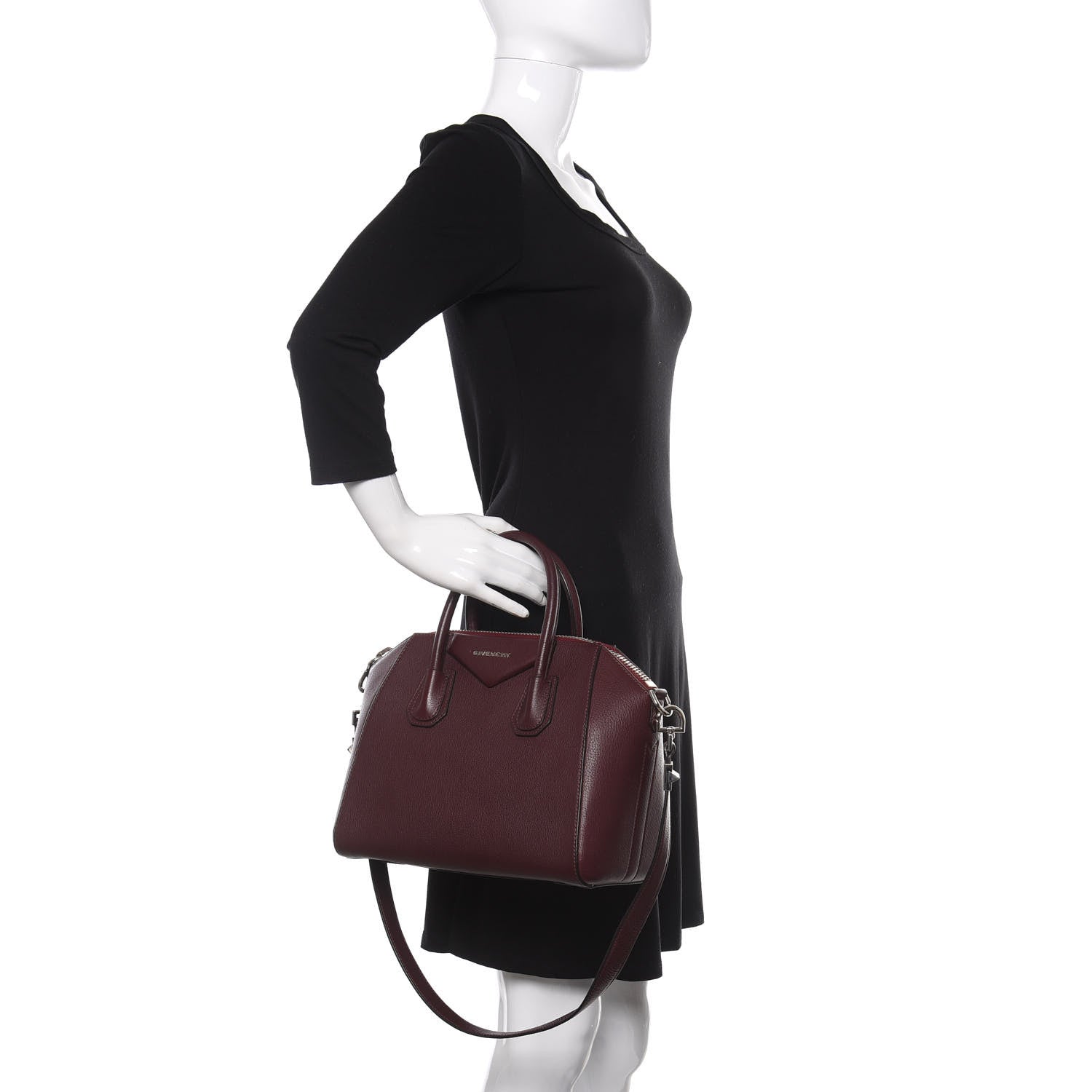 Givenchy Sugar Goatskin Small Antigona Aubergine 3 of 12