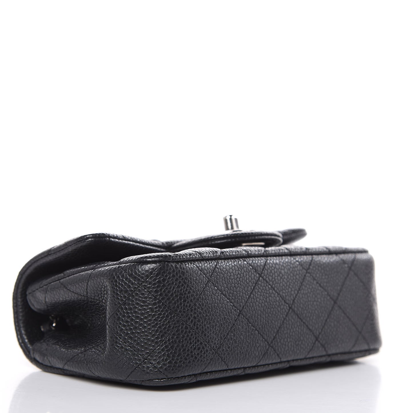Metallic Caviar Quilted Extra Mini Flap Black