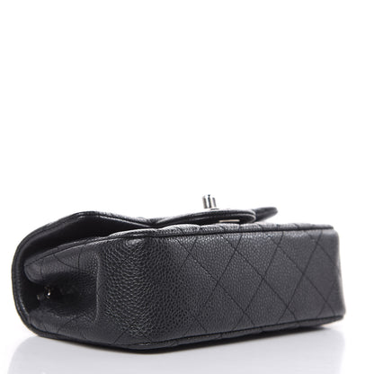 Chanel Metallic Caviar Quilted Extra Mini Flap Black 4 of 10