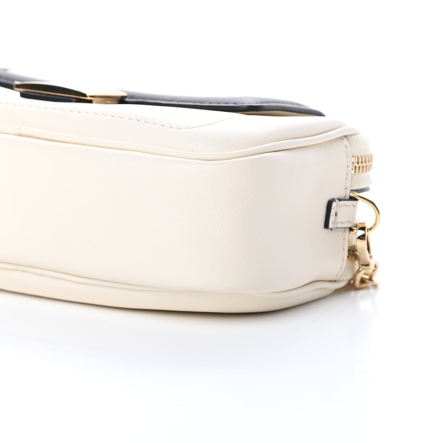 Vitello Grace Matte Bi-Color Easy Baguette Uovo Black