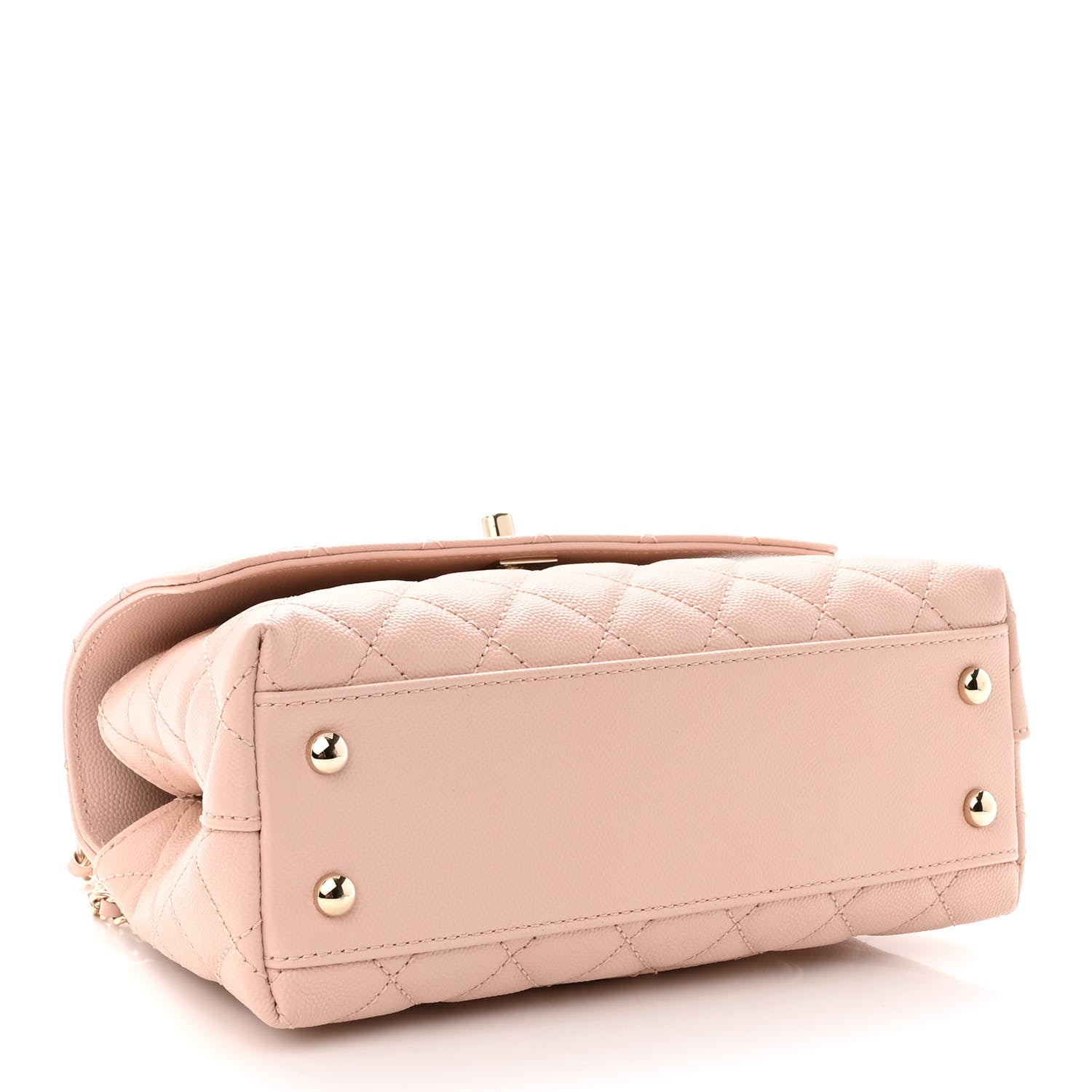 Chanel Caviar Quilted Mini Coco Handle Flap Light Pink 4 of 10