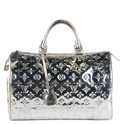 Louis Vuitton Monogram Miroir Speedy 35 Silver 1 of 7