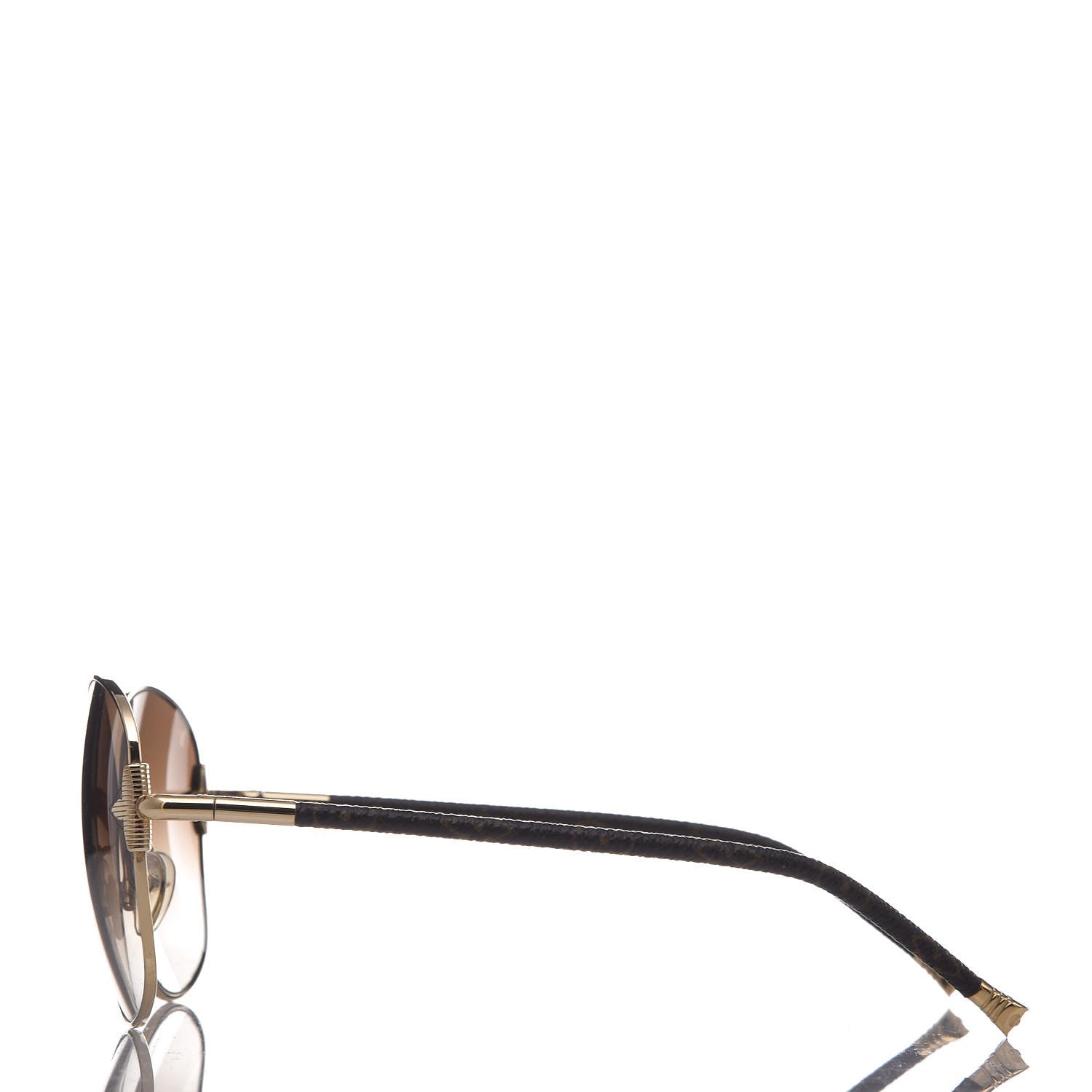 Louis Vuitton Monogram Viola Round Sunglasses Z0464U Brown 3 of 8