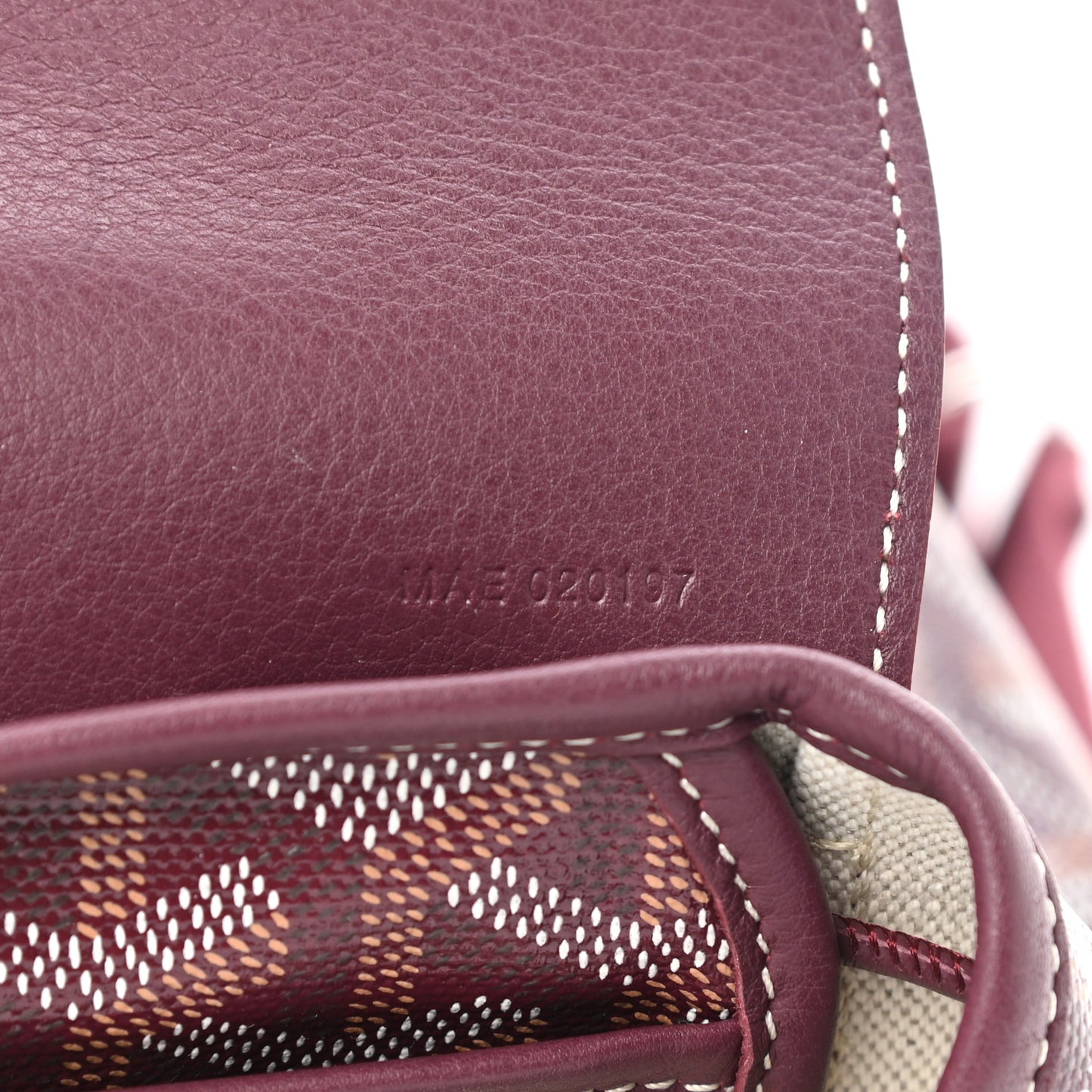 Goyardine Calfskin Mini Alpin Backpack Bordeaux