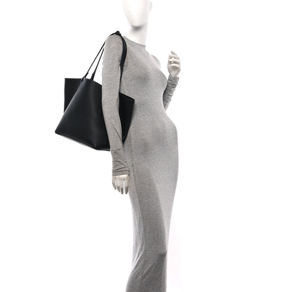 The Row Grained Calfskin Park Tote Three Black 2 of 10