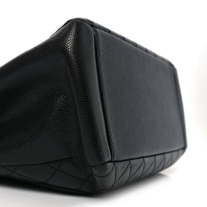 Chanel Caviar Quilted Grand Shopping Tote GST Black 8 of 9