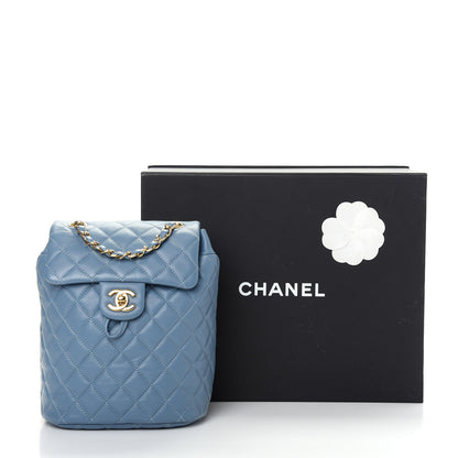 Chanel Calfskin Quilted Mini Urban Spirit Backpack Light Blue 9 of 9