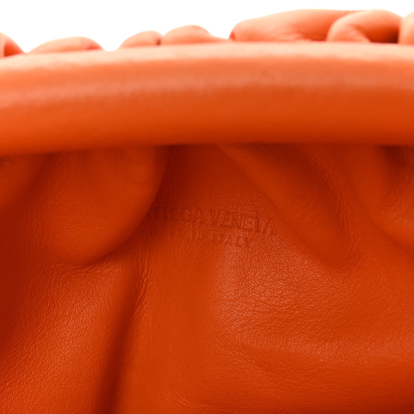 Butter Calfskin The Mini Pouch Light Orange