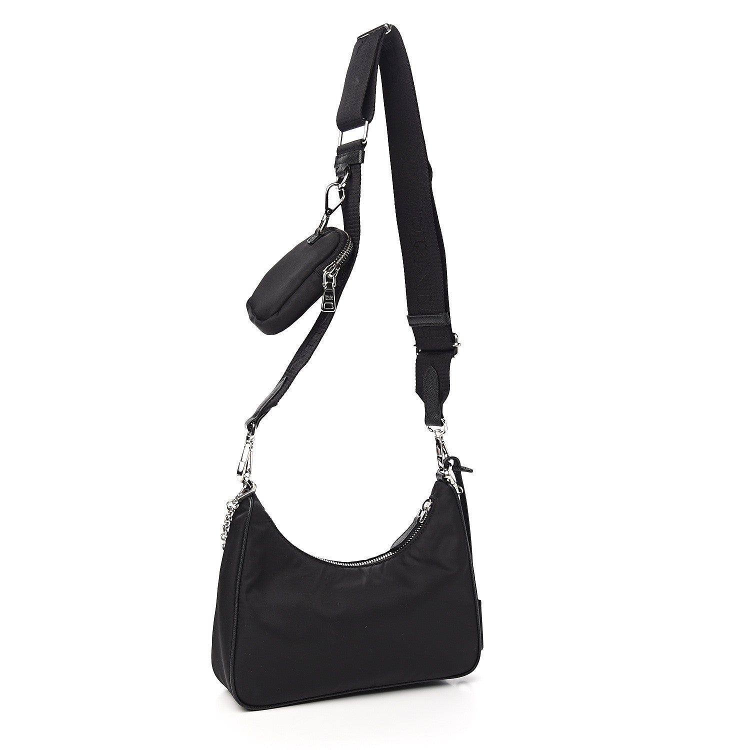 Prada Nylon Re-Edition 2005 Shoulder Bag Black 2 of 8