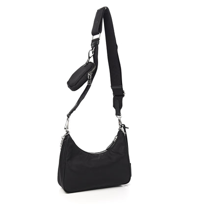 Prada Nylon Re-Edition 2005 Shoulder Bag Black 2 of 8