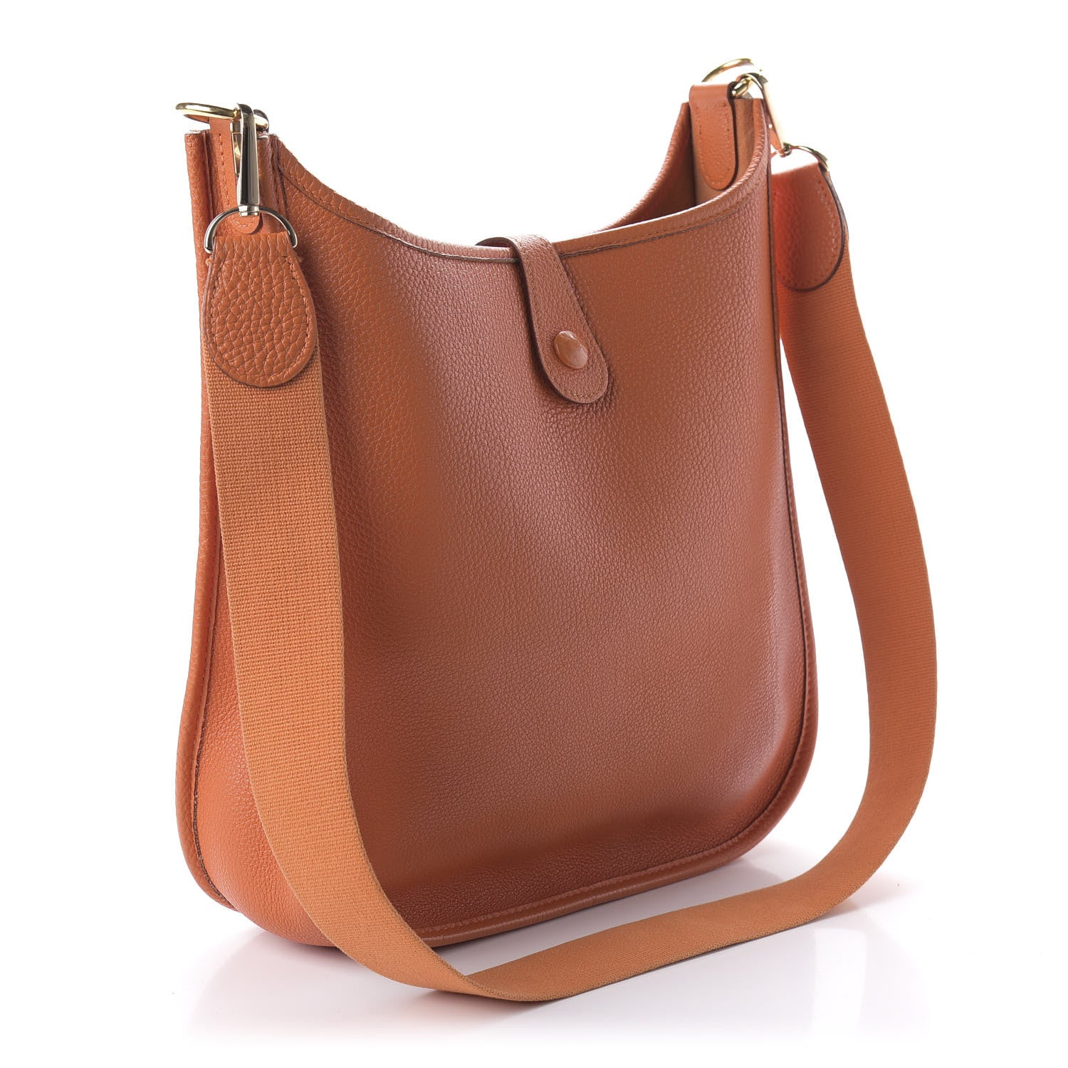 Hermes Taurillon Clemence Evelyne PM Orange 3 of 9