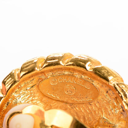 Chanel CC Clip On Earrings Gold 4 of 4