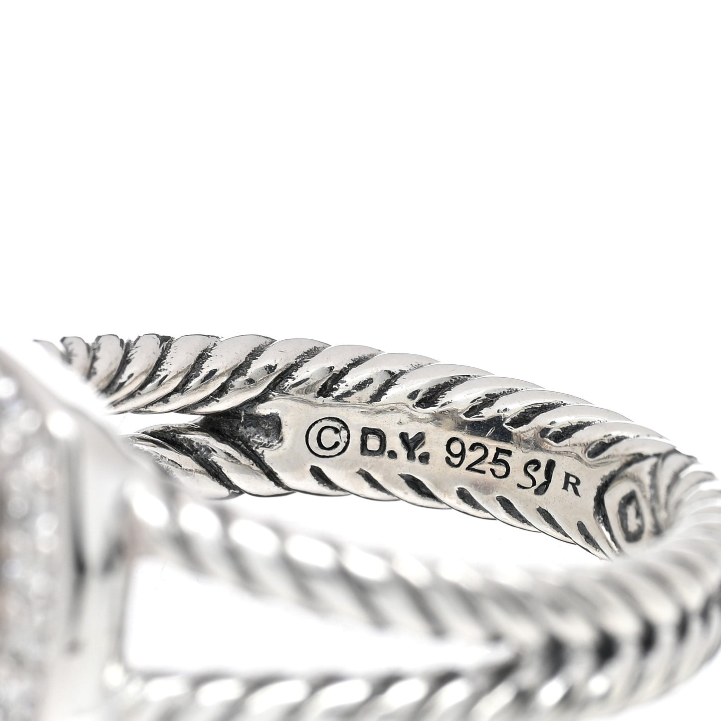 Sterling Silver Diamond Black Onyx 7mm Petite Albion Ring 49 5