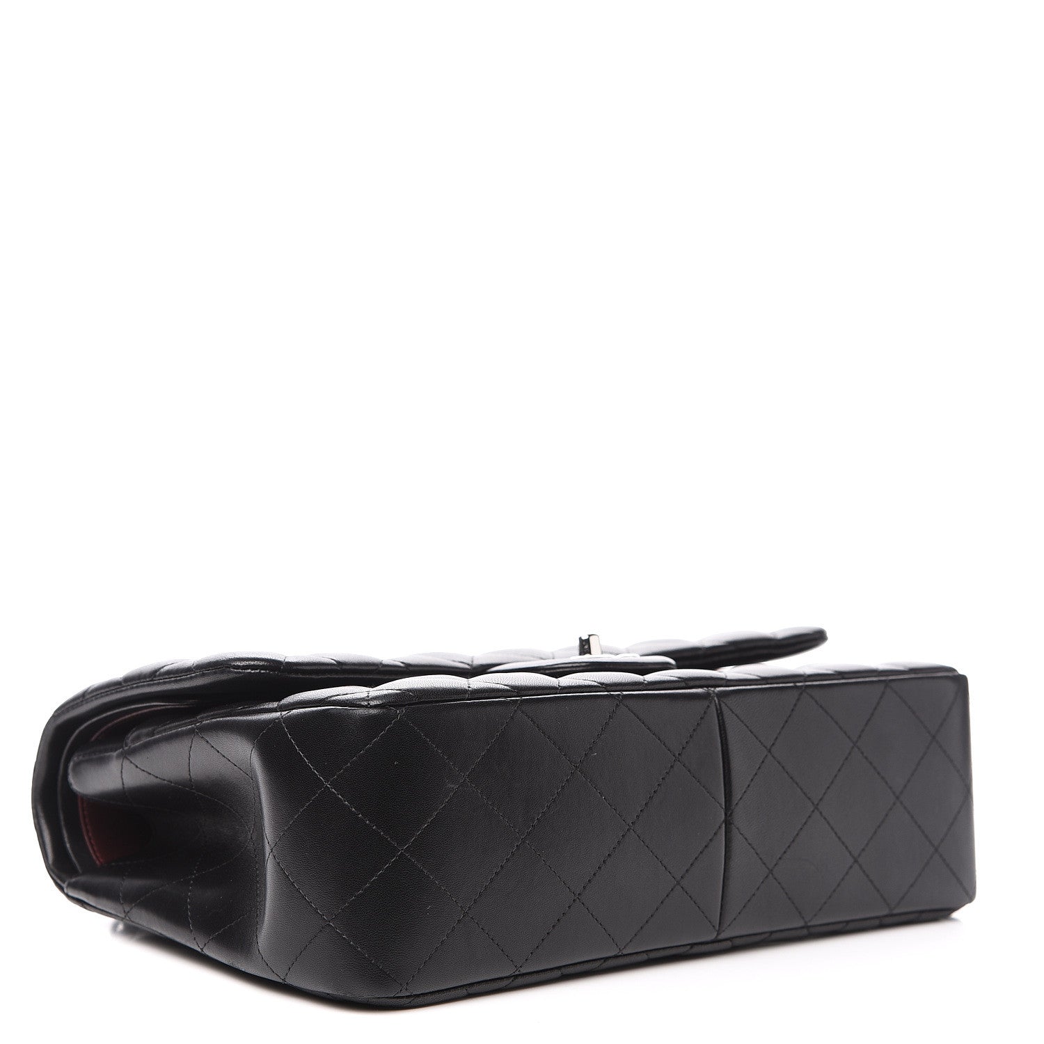 Chanel Lambskin Quilted Jumbo Double Flap Black 3 of 15