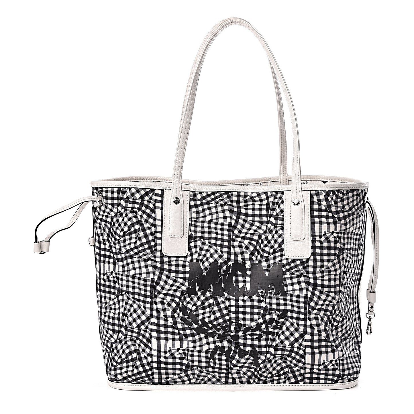Visetos Medium Liz Reversible Shopper Tote White
