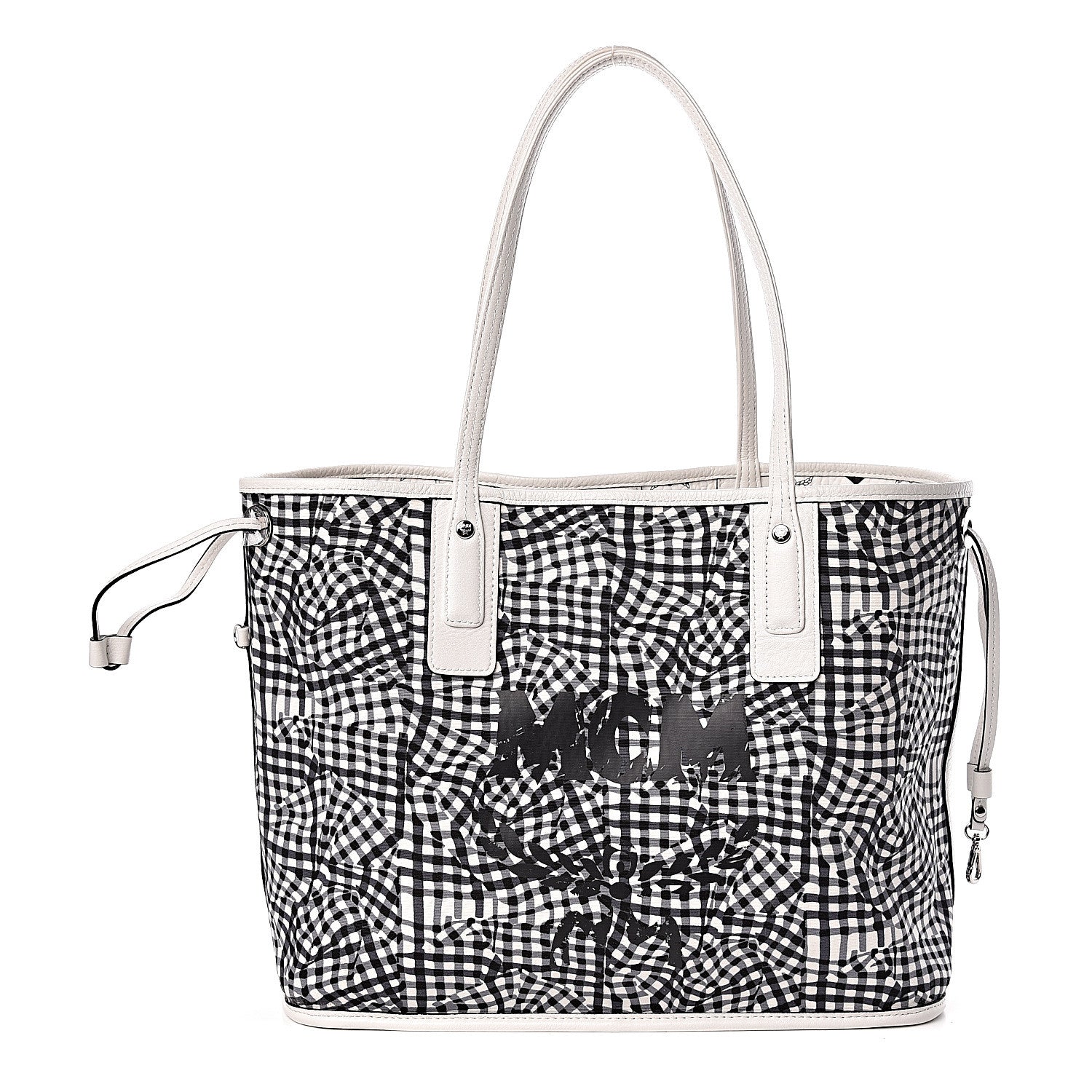 MCM Visetos Medium Liz Reversible Shopper Tote White 4 of 18