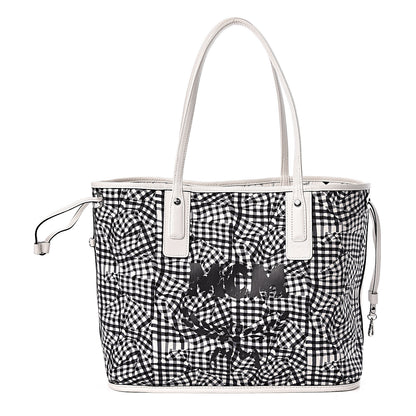 MCM Visetos Medium Liz Reversible Shopper Tote White 4 of 18