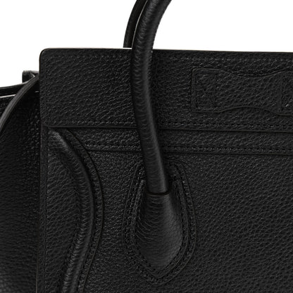 Celine Drummed Calfskin Nano Luggage Black 12 of 12