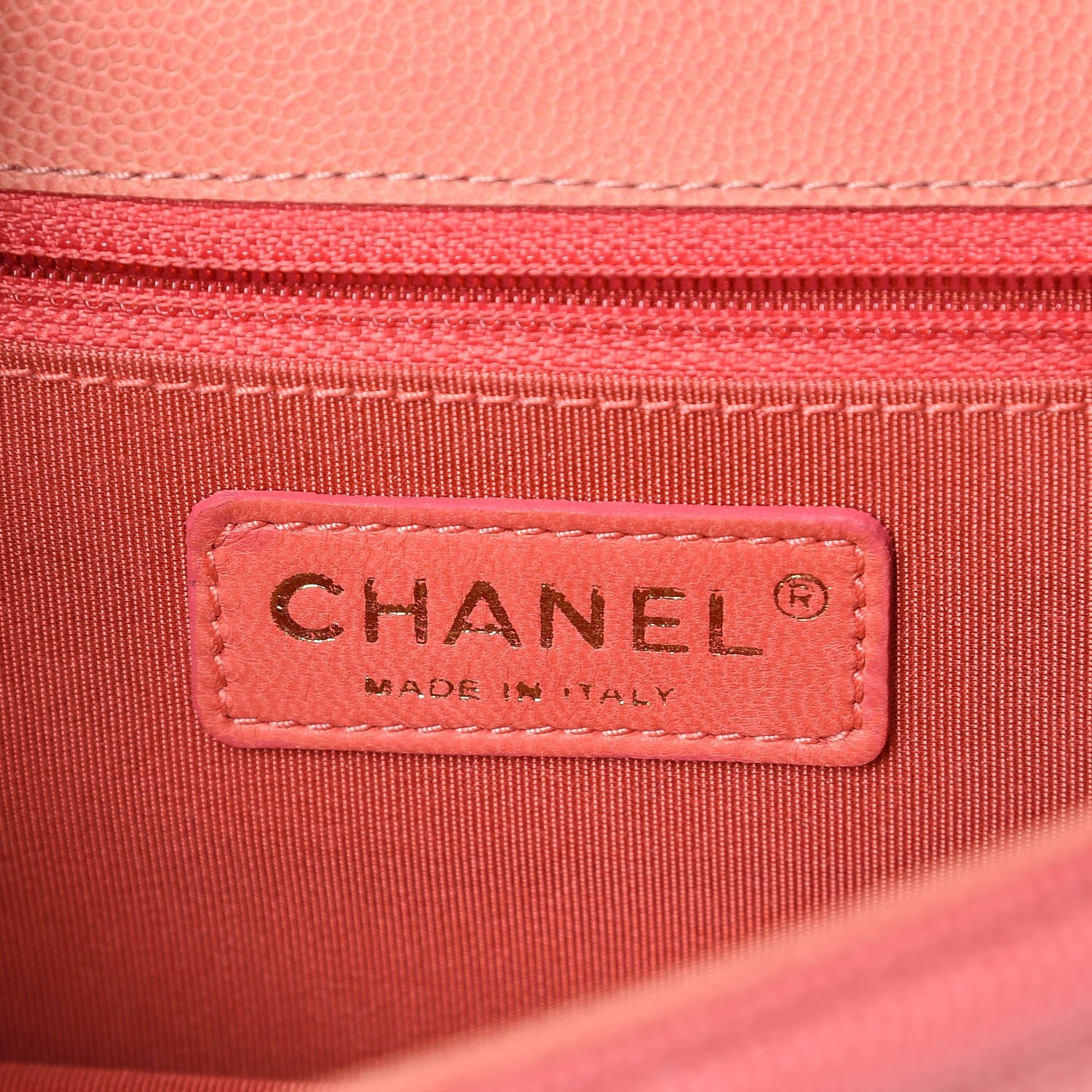 Chanel Caviar Quilted Small Sunset On The Sea Flap Coral 6 of 7