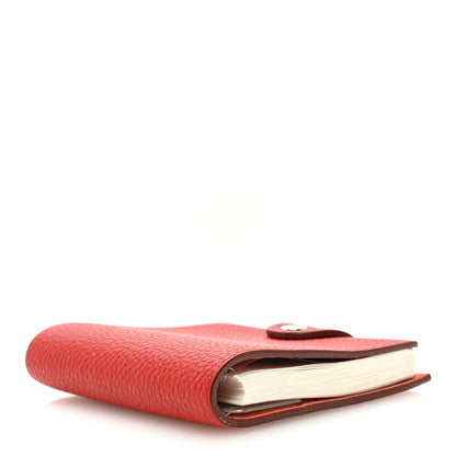 Hermes Togo Ulysse Mini Notebook Rouge Garance 4 of 7