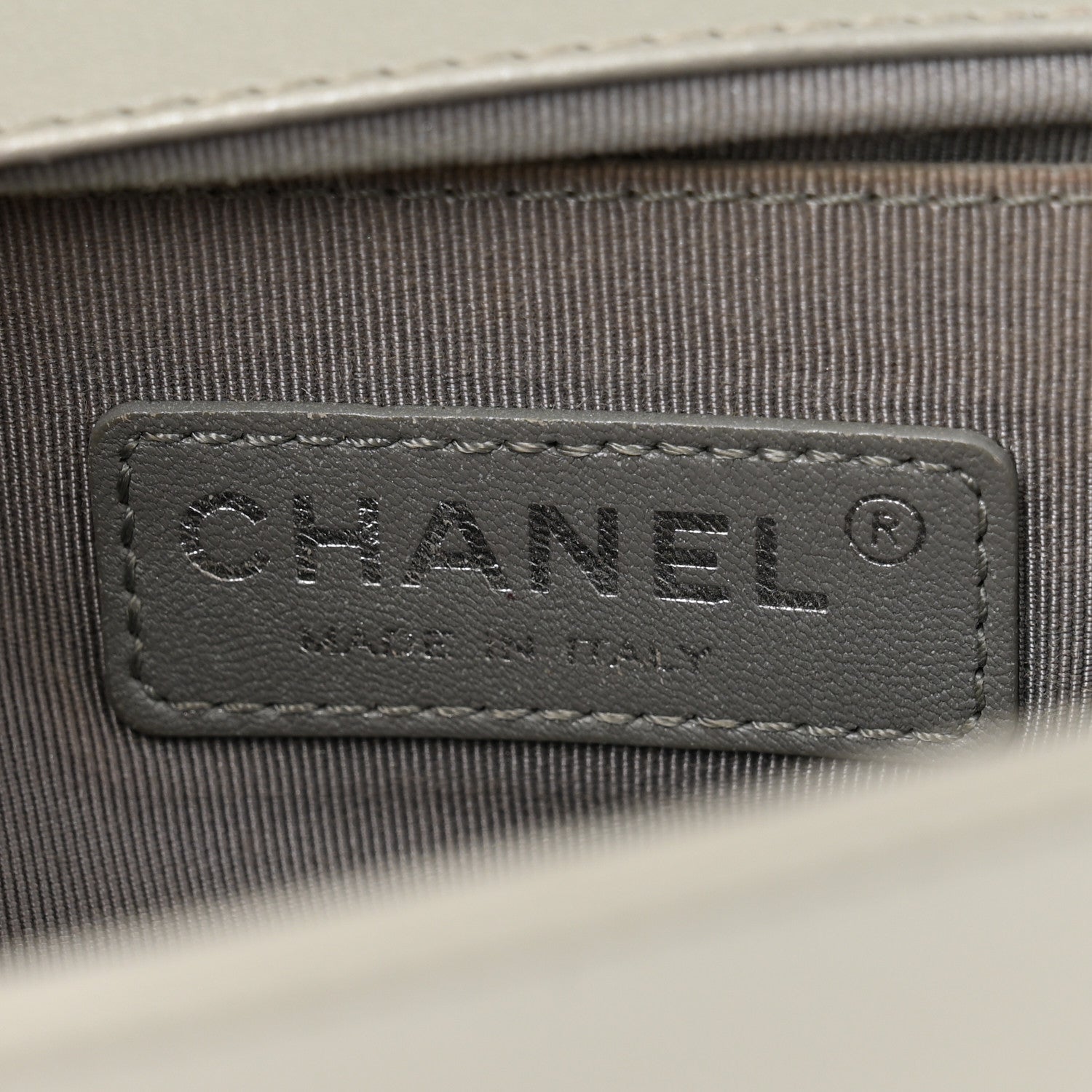 Chanel Metallic Lambskin Quilted Medium Boy Flap Silver 6 of 13