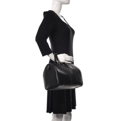 Louis Vuitton Epi Speedy 25 Black 2 of 19