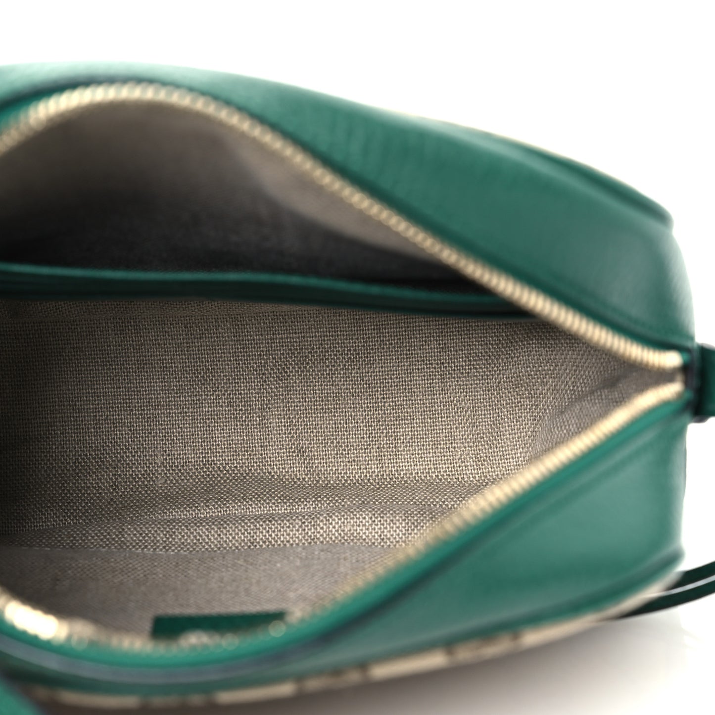 Monogram Dollar Calfskin Mini Bree Messenger Bag Beige Ebony Emerald